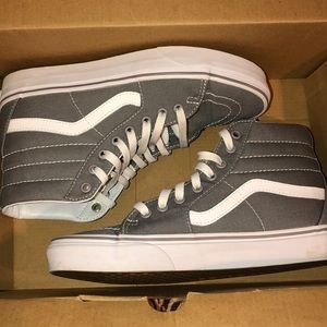 Gray high top vans